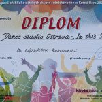 Diplom pro Dance Studio Ostrava "In this shirt" za nápaditou kompozici.